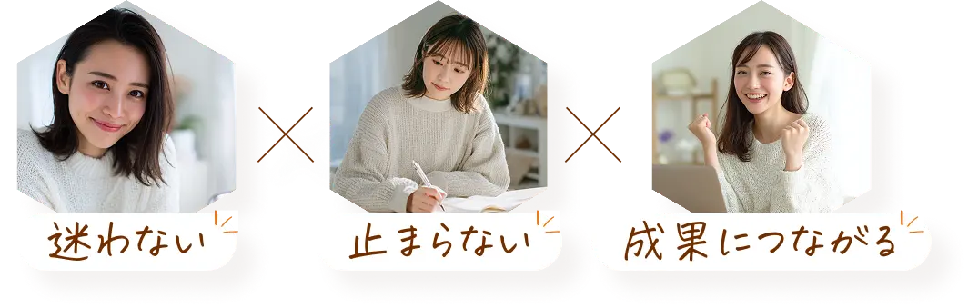 迷わない×止まらない×成果につながる